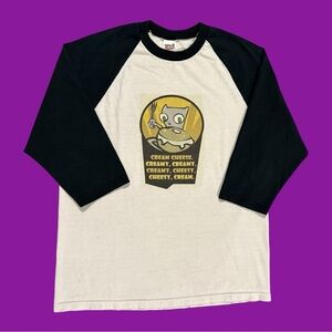 Y2K Neurotically Yours Cream Cheese Tee